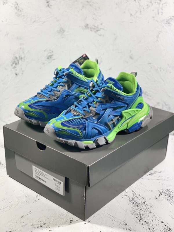 Balenciaga Track.2 Clear Sole Trainers Blue For Women