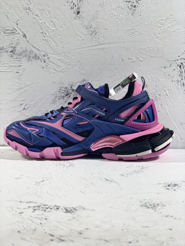Balenciaga Track.2 Clear Sole Trainers Dark Purple For Women