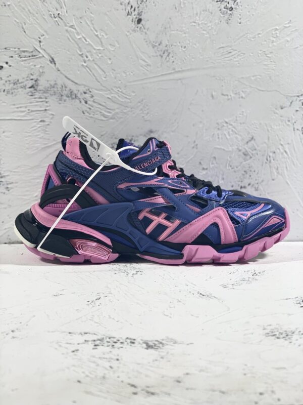 Balenciaga Track.2 Clear Sole Trainers Dark Purple For Women