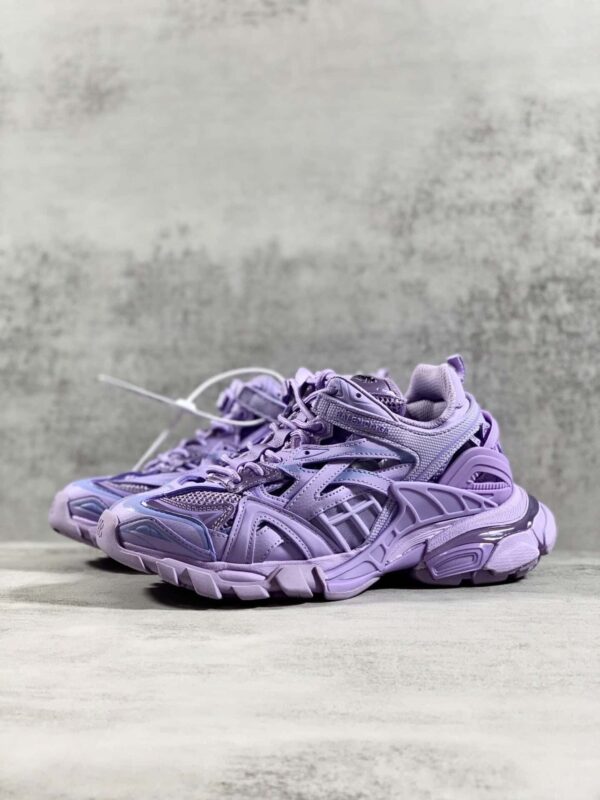 Balenciaga Track.2 Clear Sole Trainers Purple For Women