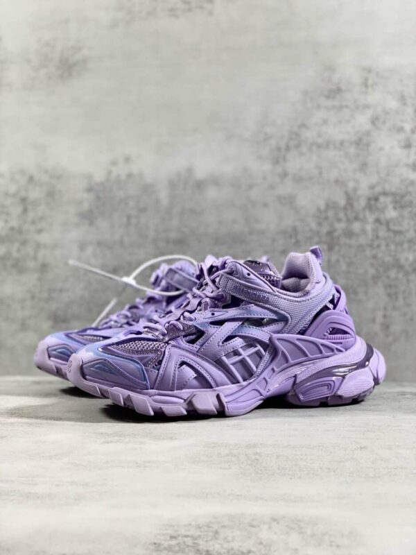 Balenciaga Track.2 Clear Sole Trainers Purple For Women