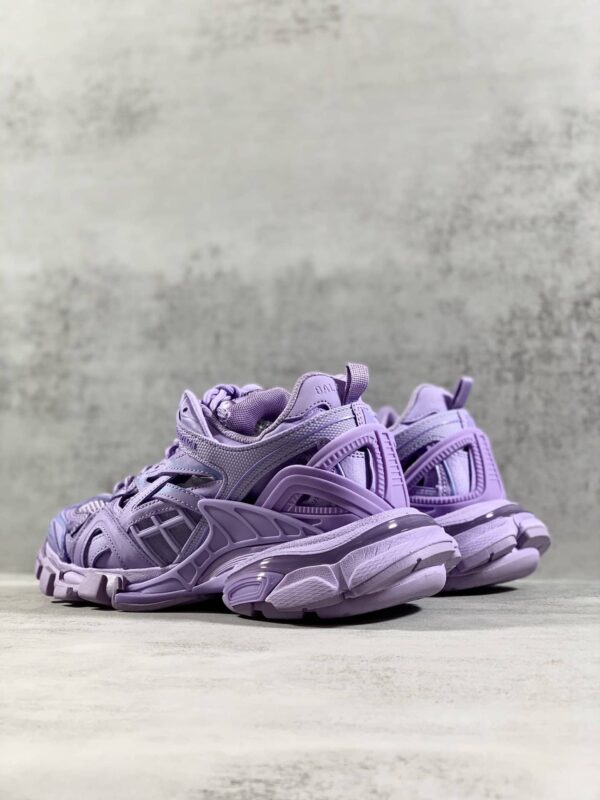 Balenciaga Track.2 Clear Sole Trainers Purple For Women