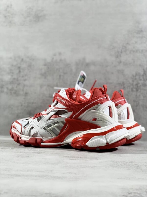 Balenciaga Track.2 Clear Sole Trainers White/Red For Women