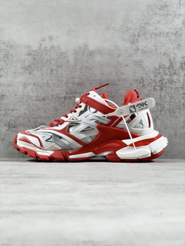 Balenciaga Track.2 Clear Sole Trainers White/Red For Women
