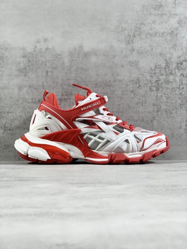 Balenciaga Track.2 Clear Sole Trainers White/Red For Women
