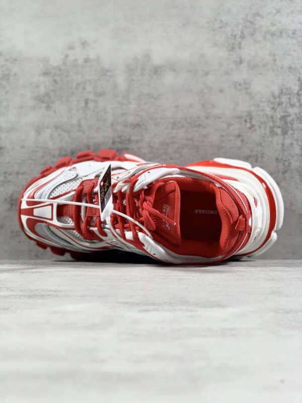 Balenciaga Track.2 Clear Sole Trainers White/Red For Women