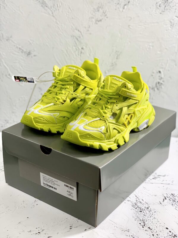 Balenciaga Track.2 Clear Sole Trainers Yellow For Women
