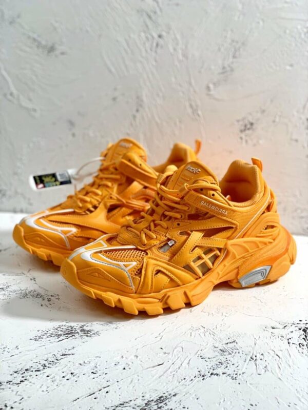 Balenciaga Track.2 Clear Sole Trainers Yellow For Women