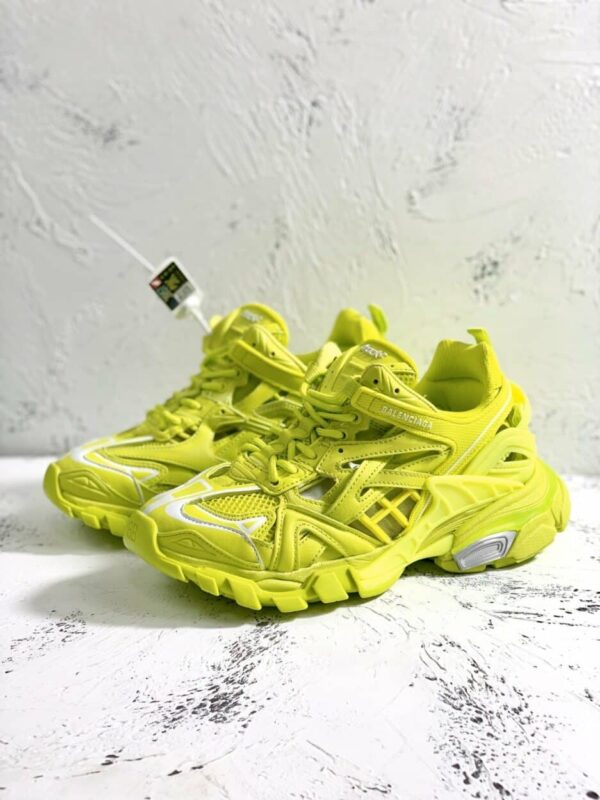 Balenciaga Track.2 Clear Sole Trainers Yellow For Women