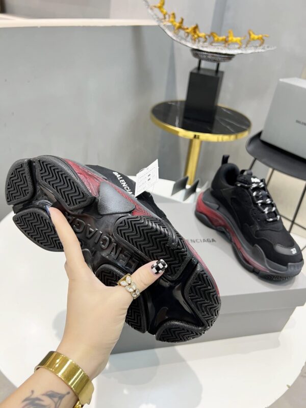 Balenciaga Triple S Trainers Clear Sole Black For Women 544351W2FB11000