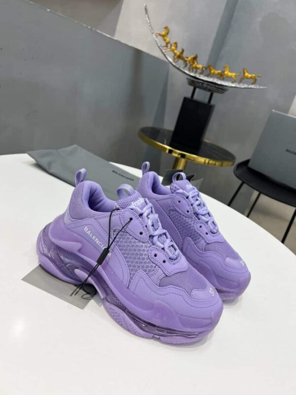 Balenciaga Triple S Trainers Clear Sole Blue For Women