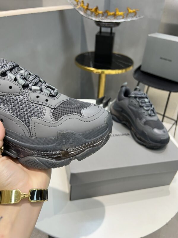 Balenciaga Triple S Trainers Clear Sole Grey For Women