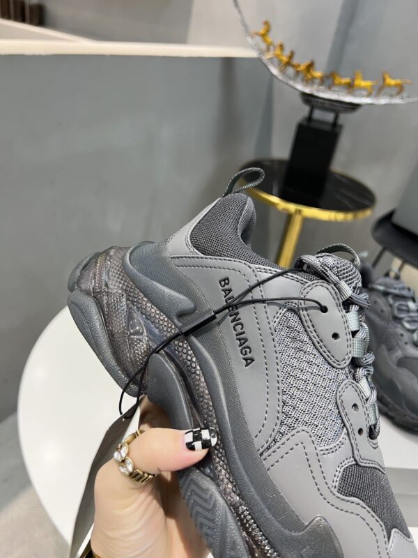 Balenciaga Triple S Trainers Clear Sole Grey For Women