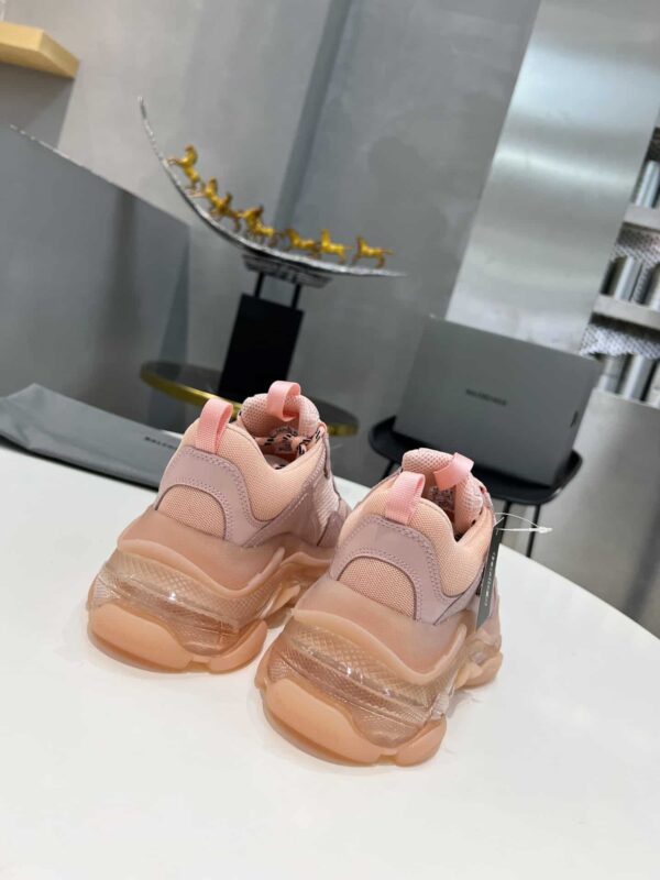 Balenciaga Triple S Trainers Clear Sole Pink For Women