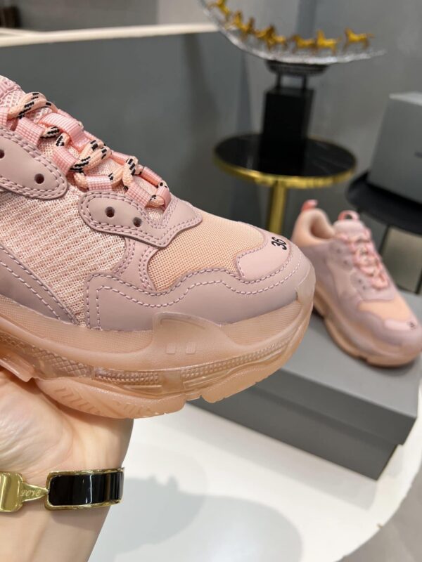 Balenciaga Triple S Trainers Clear Sole Pink For Women