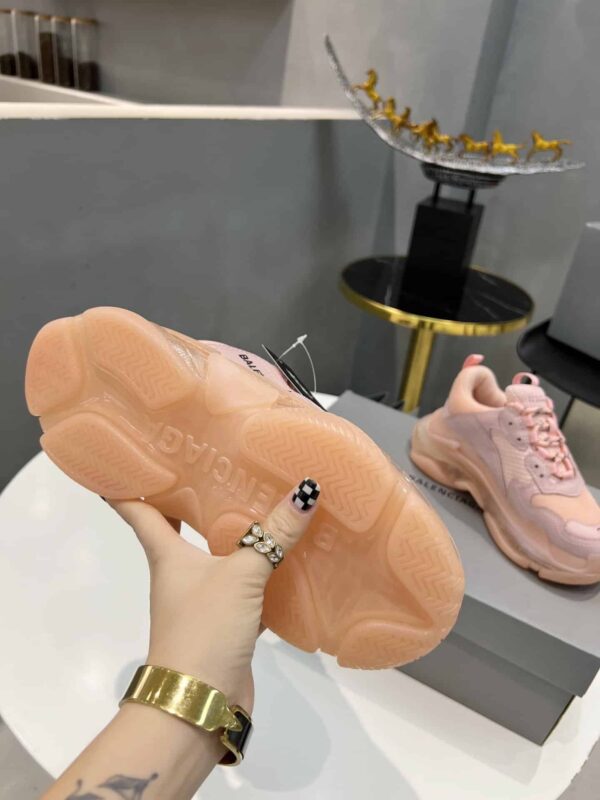 Balenciaga Triple S Trainers Clear Sole Pink For Women