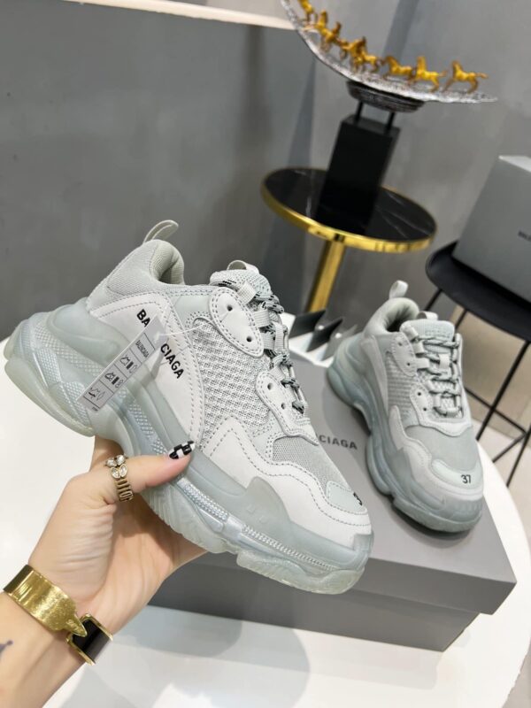 Balenciaga Triple S Trainers Clear Sole White For Women
