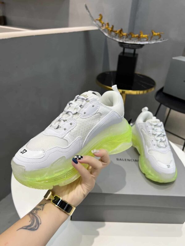 Balenciaga Triple S Trainers Clear Sole White For Women