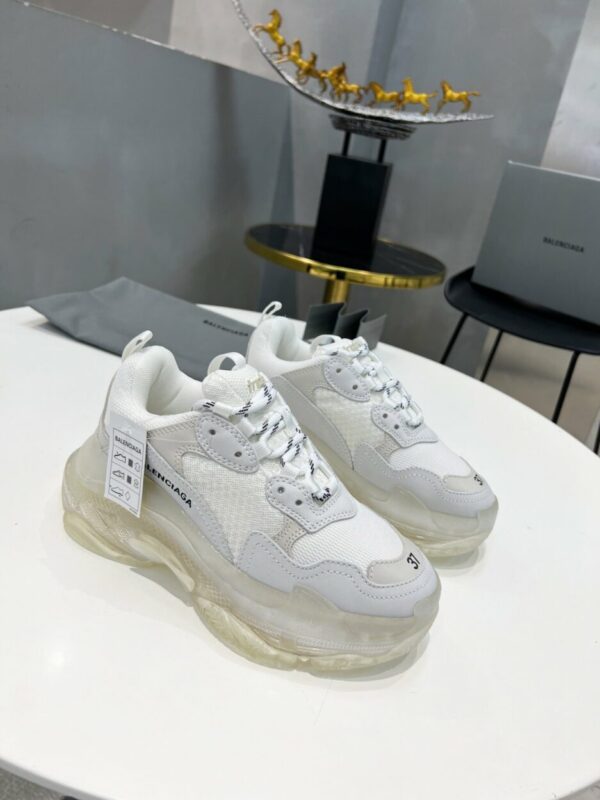 Balenciaga Triple S Trainers Clear Sole White For Women