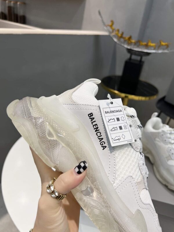 Balenciaga Triple S Trainers Clear Sole White For Women