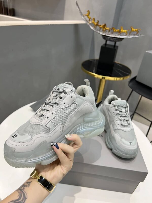 Balenciaga Triple S Trainers Clear Sole White For Women