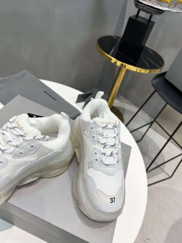 Balenciaga Triple S Trainers Clear Sole White For Women