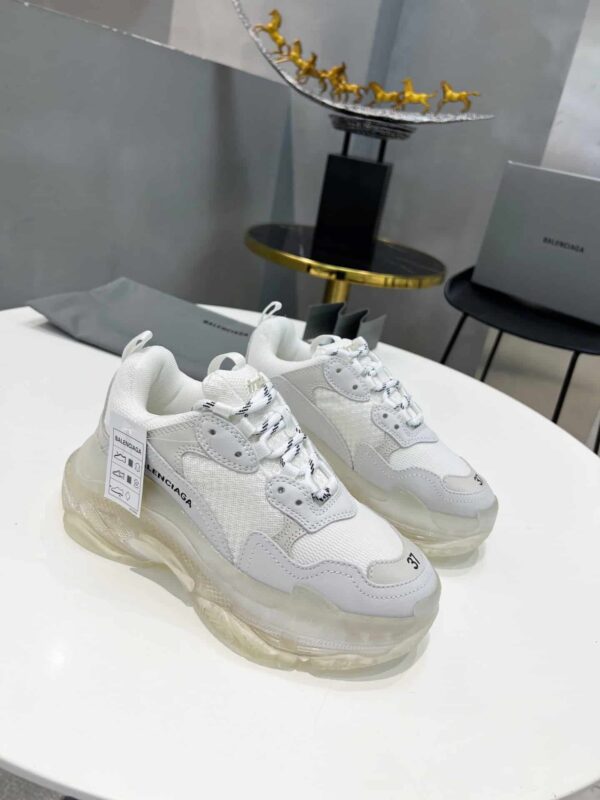 Balenciaga Triple S Trainers Clear Sole White For Women