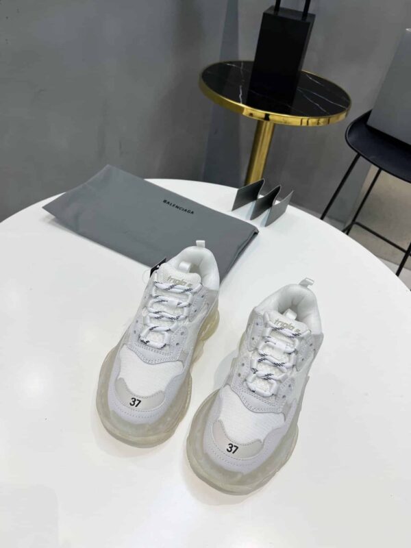 Balenciaga Triple S Trainers Clear Sole White For Women