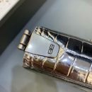 Balenciaga Triplet Small Bag Crocodile Embossed Silver, For Women, Women's Bags 8.3in/21cm