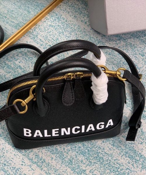 Balenciaga Ville Handbag In Black, For Women, Women's Bags 7in/18cm
