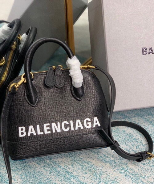 Balenciaga Ville Handbag In Black, For Women, Women's Bags 7in/18cm