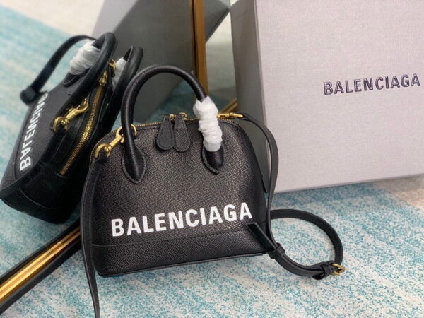 Balenciaga Ville Handbag In Black, For Women, Women's Bags 7in/18cm