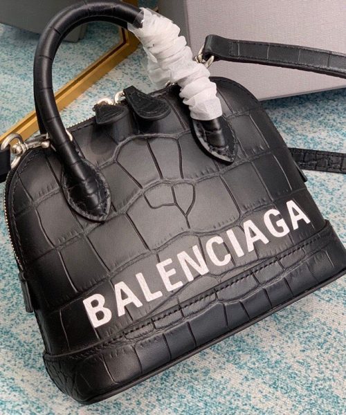Balenciaga Ville Mini Handbag In Black, For Women, Women's Bags 7in/18cm
