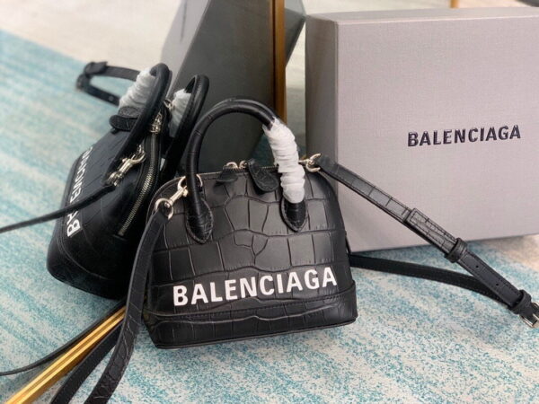 Balenciaga Ville Mini Handbag In Black, For Women, Women's Bags 7in/18cm