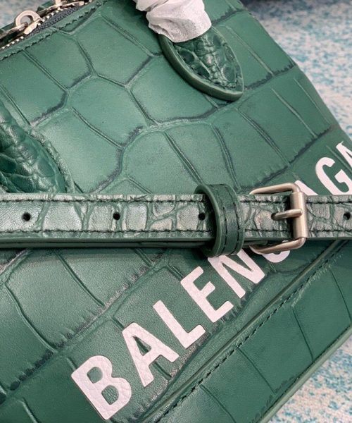 Balenciaga Ville Mini Handbag In Dark Green, For Women, Women's Bags 7in/18cm