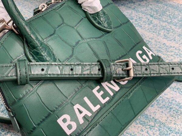 Balenciaga Ville Mini Handbag In Dark Green, For Women, Women's Bags 7in/18cm