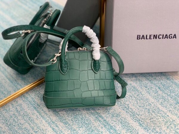 Balenciaga Ville Mini Handbag In Dark Green, For Women, Women's Bags 7in/18cm