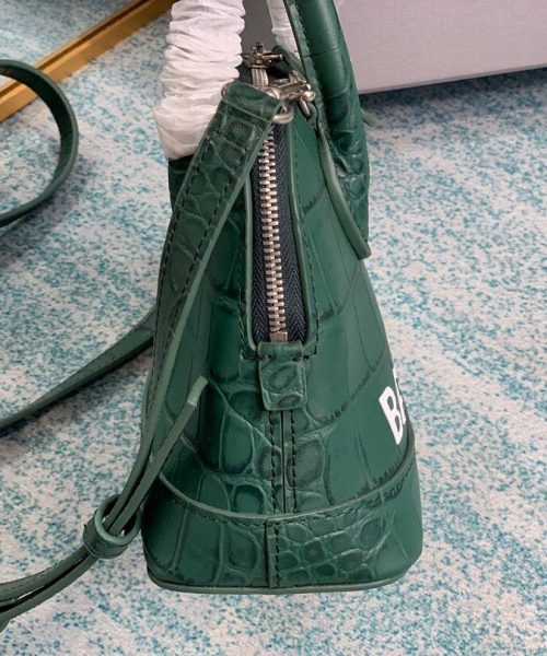 Balenciaga Ville Mini Handbag In Dark Green, For Women, Women's Bags 7in/18cm