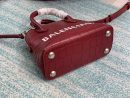 Balenciaga Ville Mini Handbag In Dark Red, For Women, Women's Bags 7in/18cm