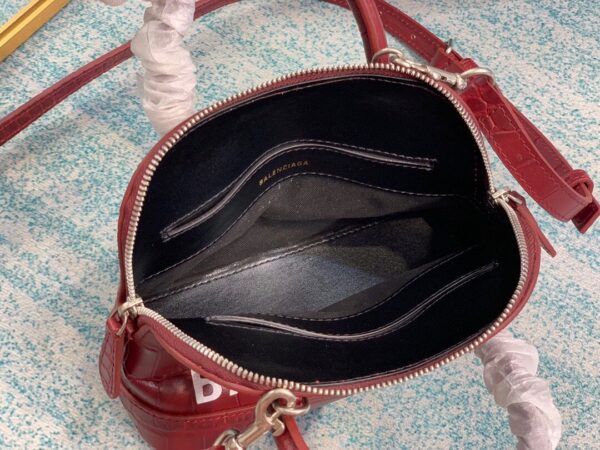 Balenciaga Ville Mini Handbag In Dark Red, For Women, Women's Bags 7in/18cm