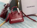 Balenciaga Ville Mini Handbag In Dark Red, For Women, Women's Bags 7in/18cm
