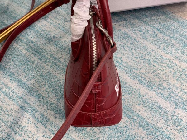 Balenciaga Ville Mini Handbag In Dark Red, For Women, Women's Bags 7in/18cm