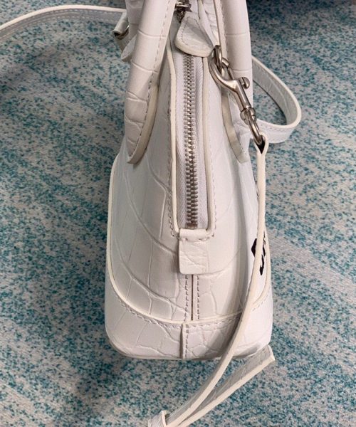 Balenciaga Ville Mini Handbag In White, For Women, Women's Bags 7in/18cm