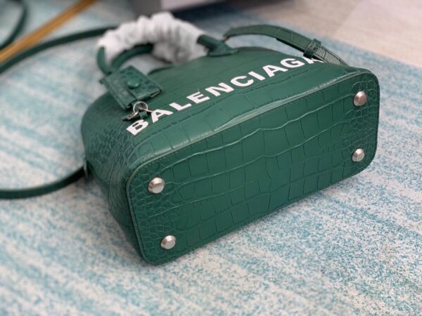 Balenciaga Ville Small Handbag In Dark Green, For Women, Women's Bags 10.2in/26cm