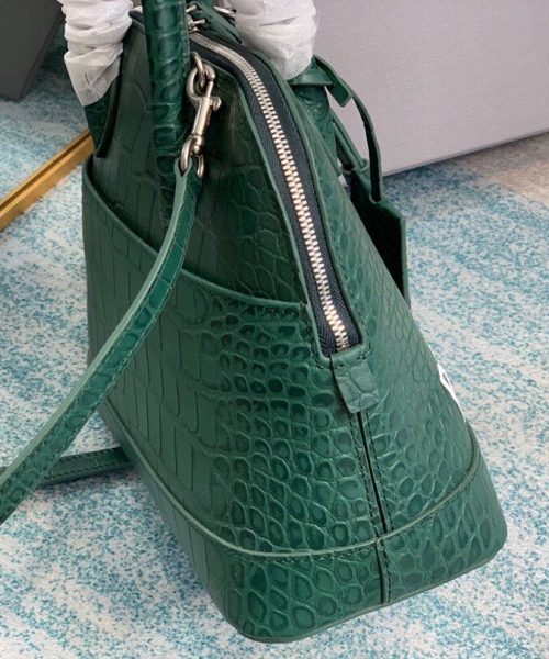 Balenciaga Ville Small Handbag In Dark Green, For Women, Women's Bags 10.2in/26cm