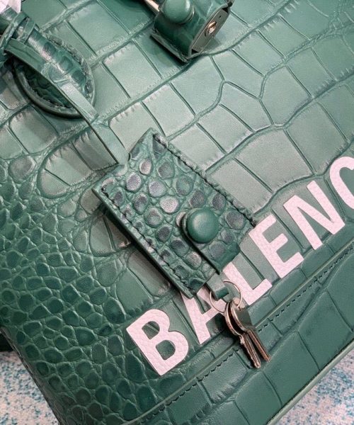 Balenciaga Ville Small Handbag In Dark Green, For Women, Women's Bags 10.2in/26cm