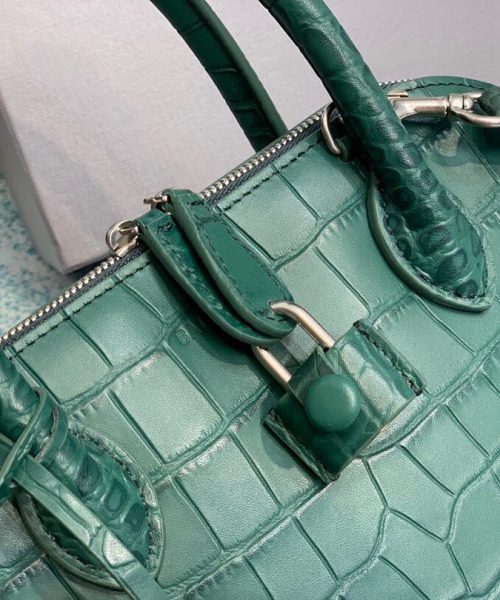 Balenciaga Ville Small Handbag In Dark Green, For Women, Women's Bags 10.2in/26cm