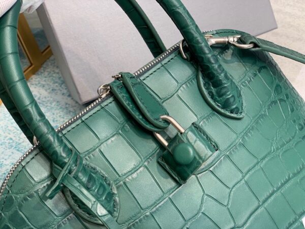 Balenciaga Ville Small Handbag In Dark Green, For Women, Women's Bags 10.2in/26cm