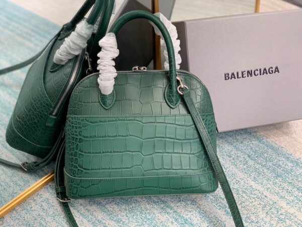 Balenciaga Ville Small Handbag In Dark Green, For Women, Women's Bags 10.2in/26cm