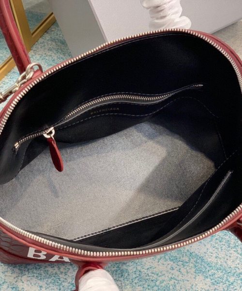 Balenciaga Ville Small Handbag In Dark Red, For Women, Women's Bags 10.2in/26cm